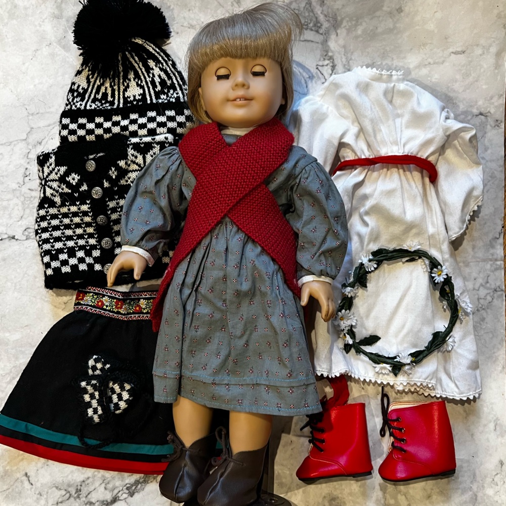 Kirsten American Girl Doll with Snow and Christmas Outfits